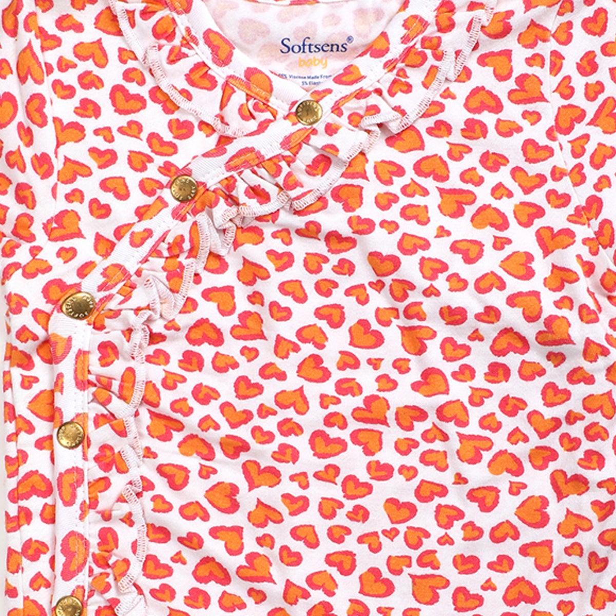 Tiny Hearts Side-snap Bamboo Bodysuit Tiny Hearts Side-snap Bamboo Bodysuit