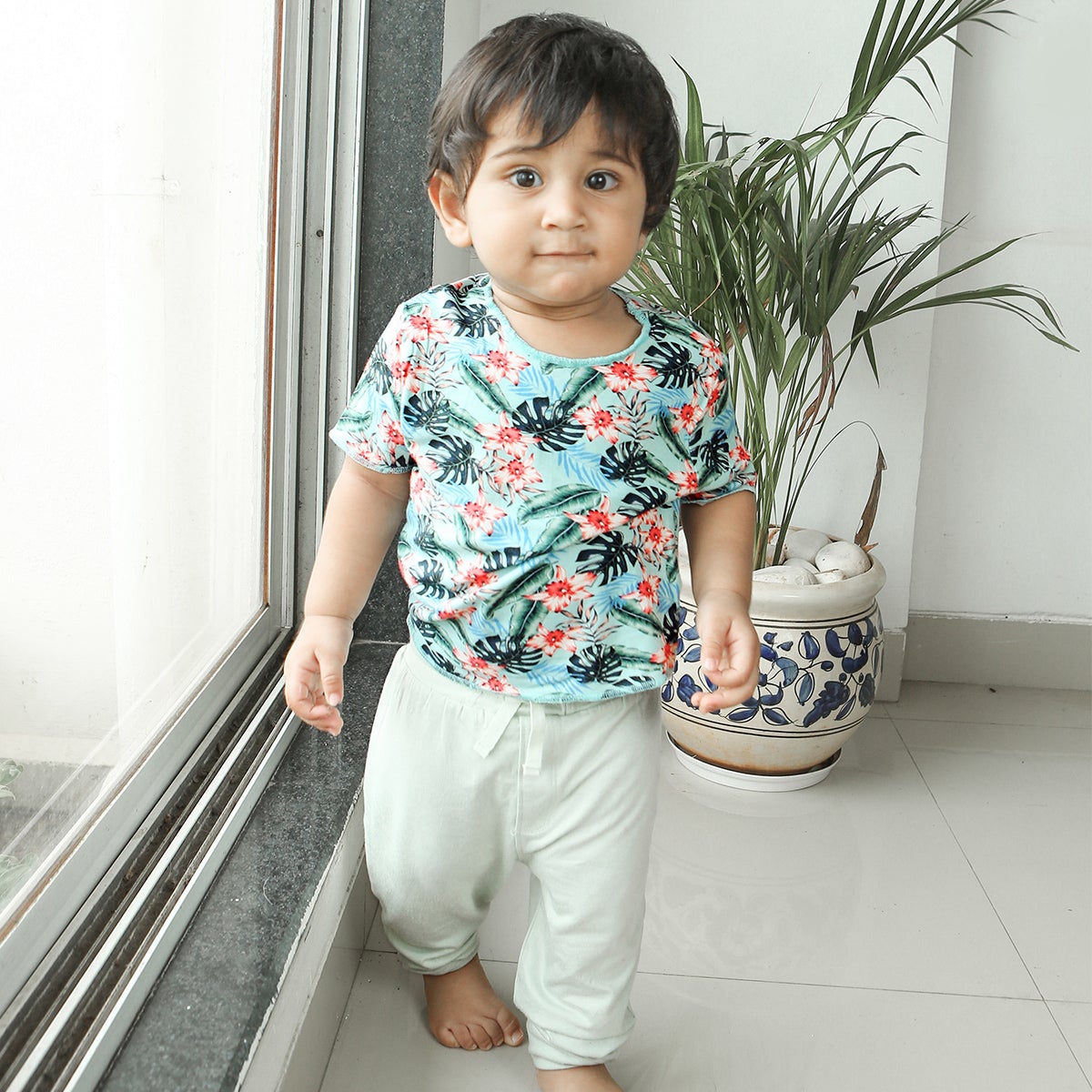 Bamboo Fabric T-shirt and Bottom Set Online Breezy Baby