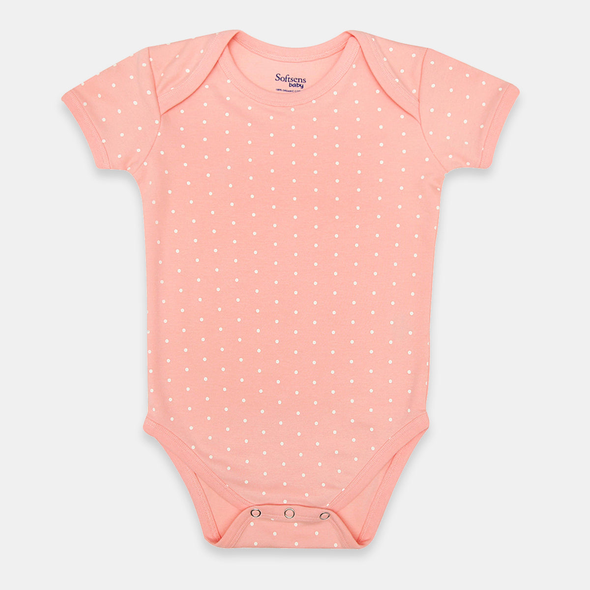 Pink & White Polka Dotted Organic Cotton Bodysuit Pink & White Polka Dotted Organic Cotton Bodysuit