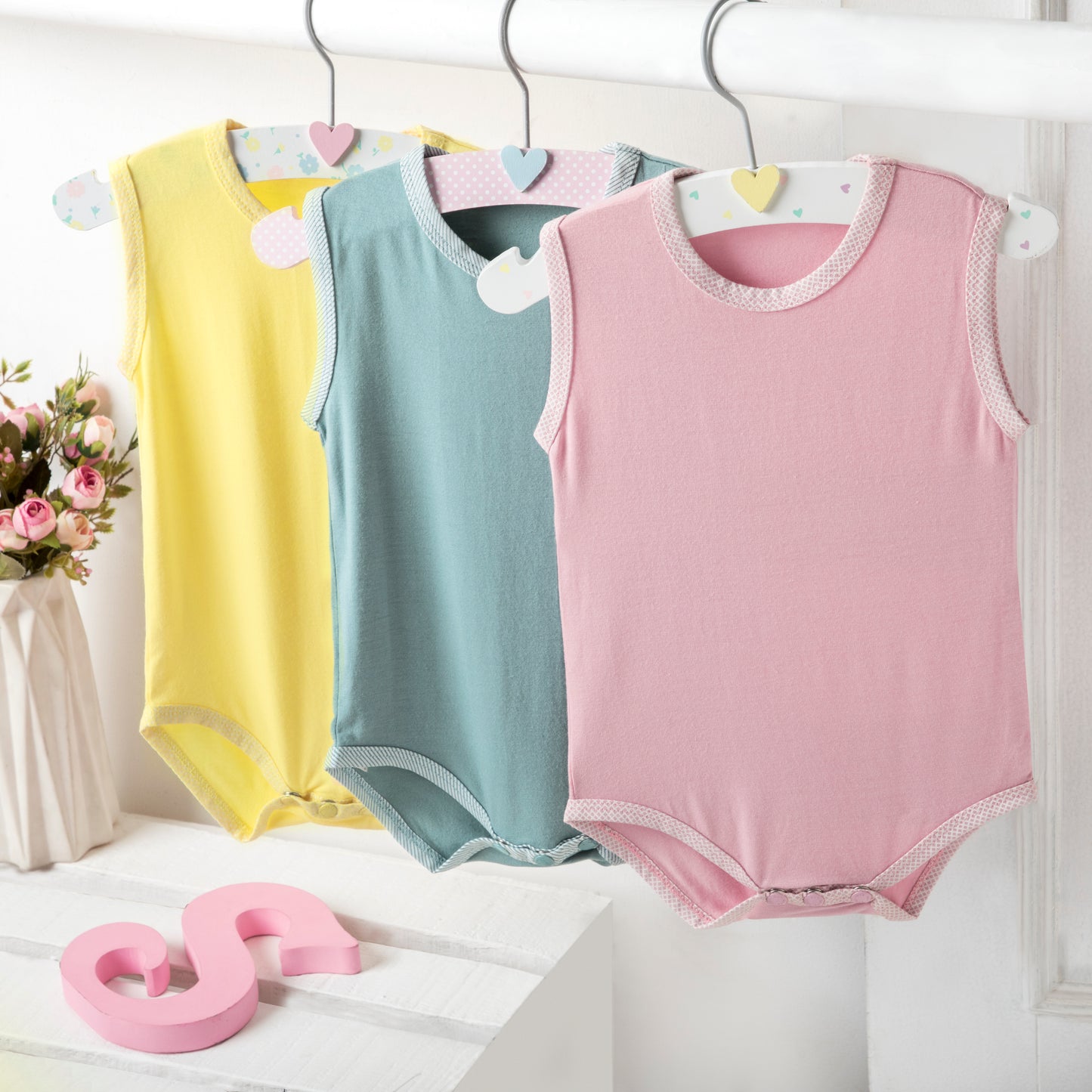 Coral Blush Soft Bamboo Bodysuit Coral Blush Soft Bamboo Bodysuit