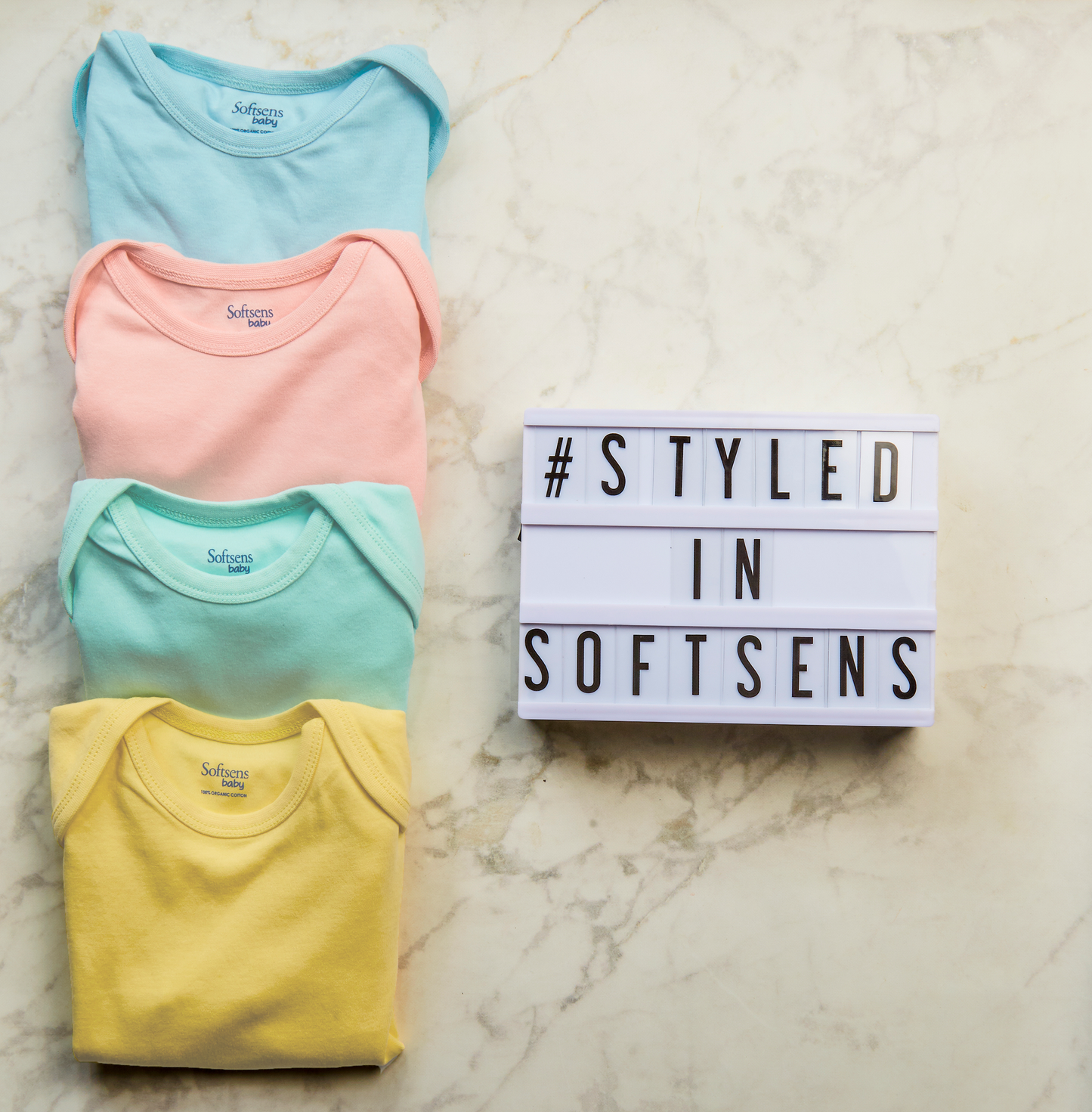 Baby Blue Organic Cotton Bodysuit Baby Blue Organic Cotton Bodysuit