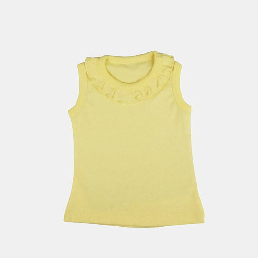 Little Miss Sunshine Sleeveless Soft Jersey Tank Top with Frill Little Miss Sunshine Sleeveless Soft Jersey Tank Top with Frill
