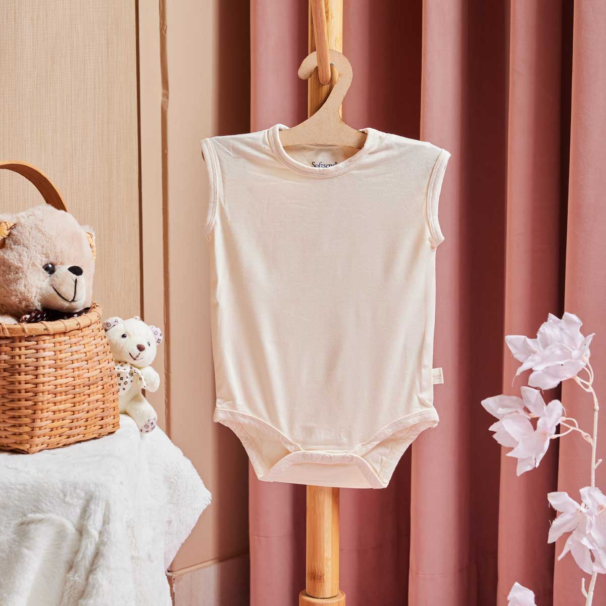Buttercream Soft Bamboo Bodysuit Buttercream Soft Bamboo Bodysuit