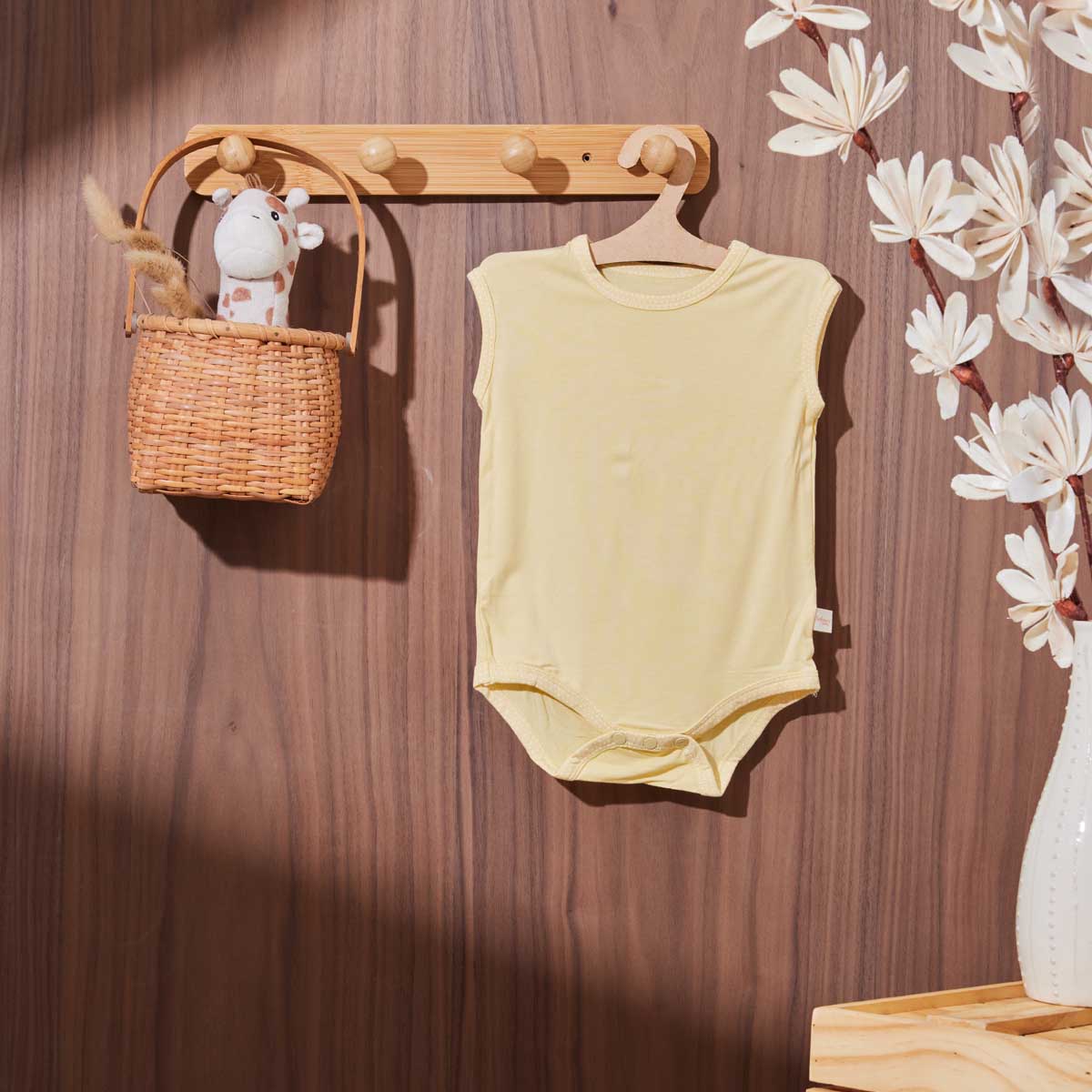 Pack Of 3 Sleeveless Soft Bamboo Stretch Bodysuits Pack Of 3 Sleeveless Soft Bamboo Stretch Bodysuits