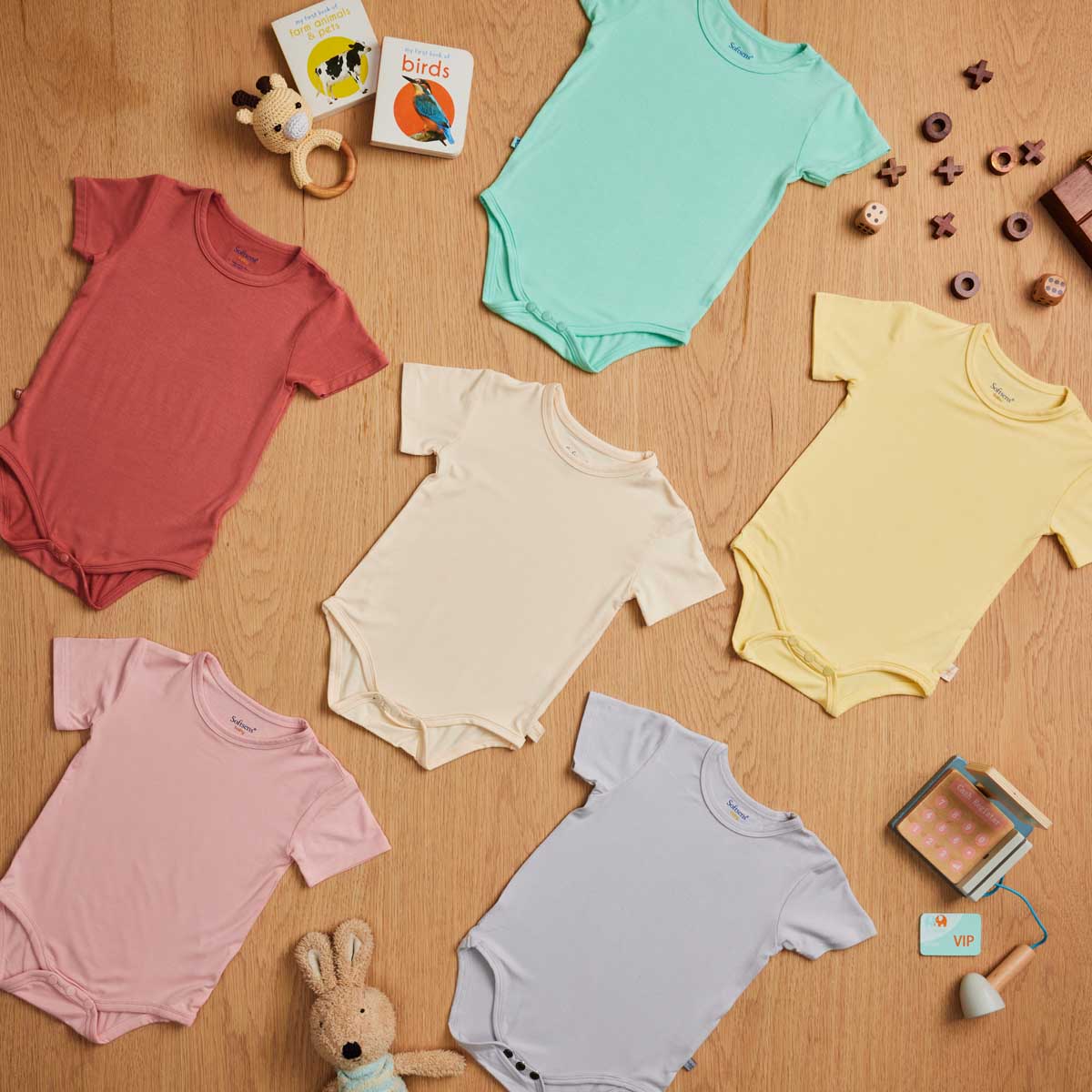 Coral Blush Bamboo Bodysuit Coral Blush Bamboo Bodysuit