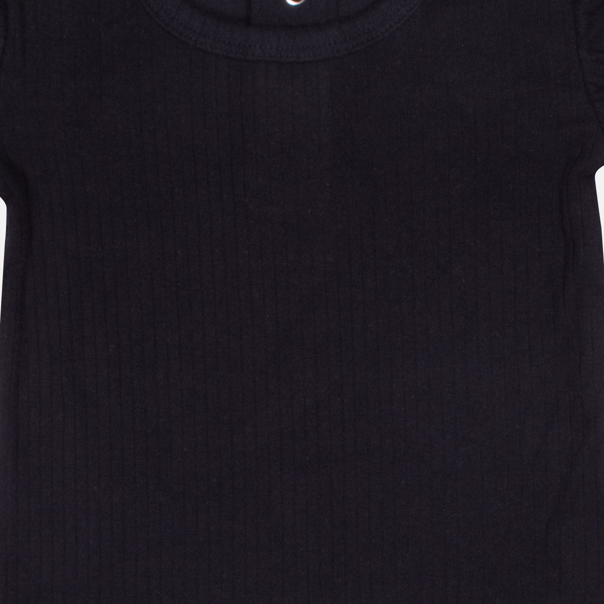 Black Bean Ribbed Bodysuit with Frills Black Bean Ribbed Bodysuit with Frills