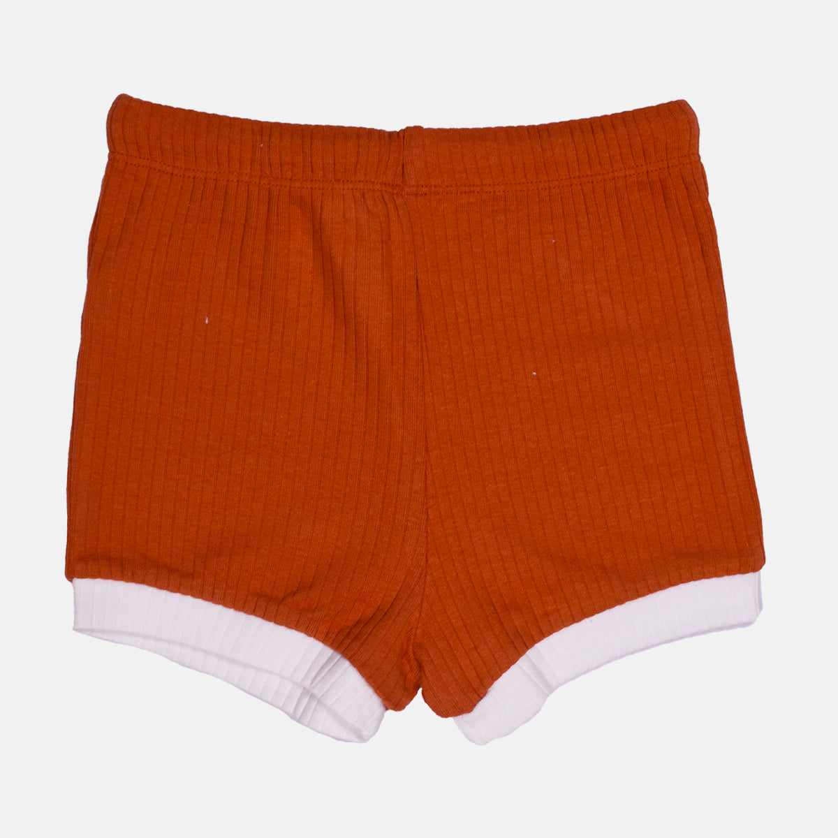 Rust Orange Ribbed Top & Shorts Set Rust Orange Ribbed Top & Shorts Set