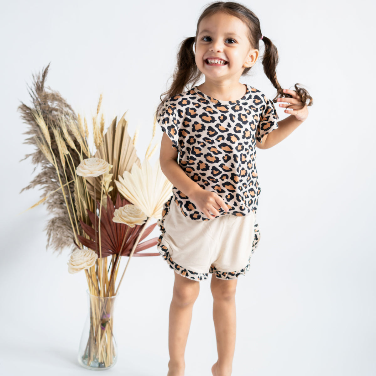 Wild Ones Ruffled Bamboo Top & Shorts