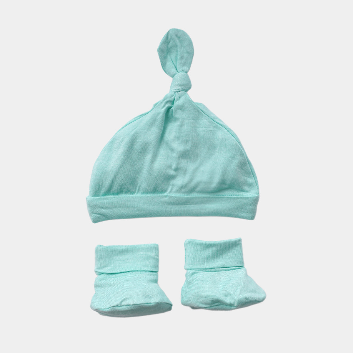 Ice Green Bamboo Beanie & Booties