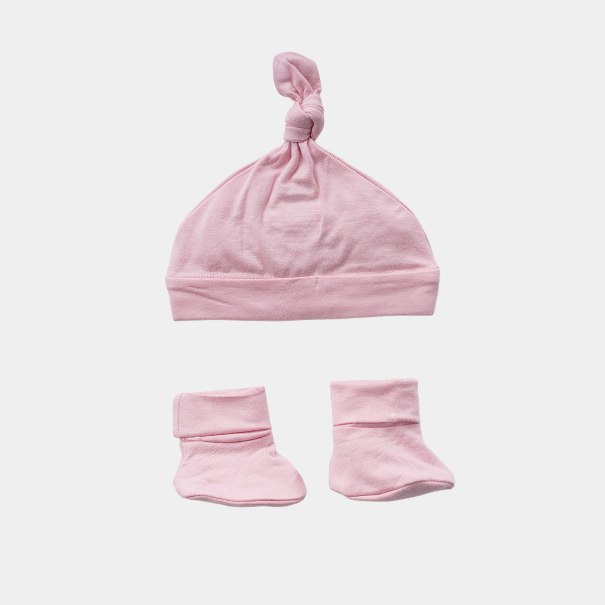 Coral Blush Bamboo Beanie & Booties