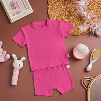 Sweet Pink Bamboo T-shirt & Shorts