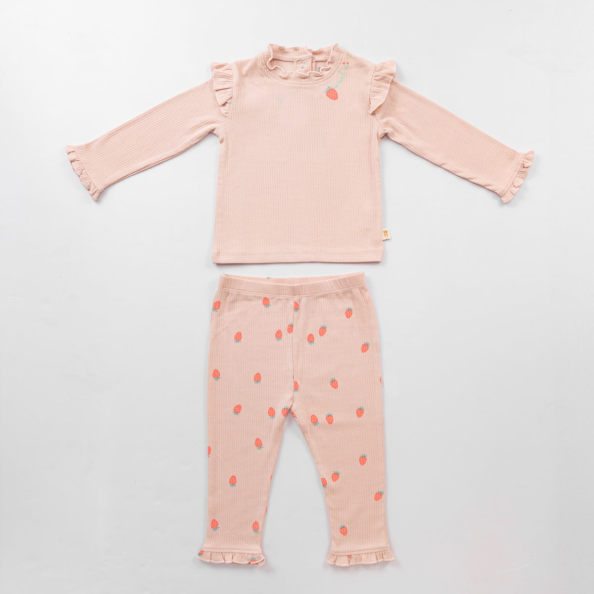 2 Piece Sweet Strawberry Co-ord Set - Rose Quartz