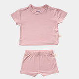 Coral Blush Bamboo T-shirt & Shorts
