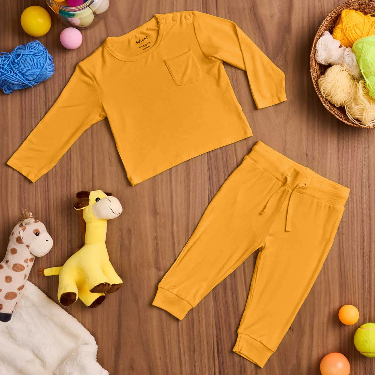 Marigold Bamboo Top & Bottom Set