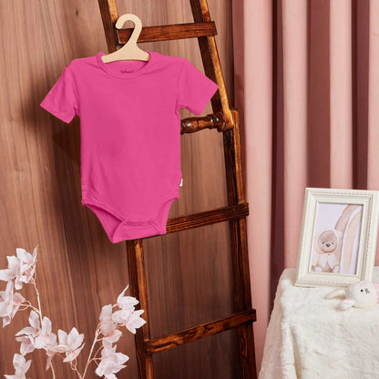 Sweet Pink Bamboo Short-Sleeved Bodysuit