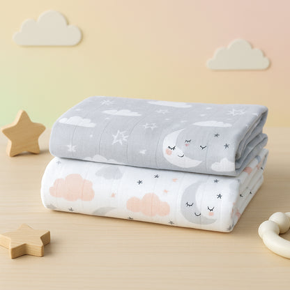 Little Dreamers Organic Muslin Swaddle - Pack of 2