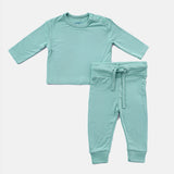 Aquifer Teal Bamboo Top & Bottom Set