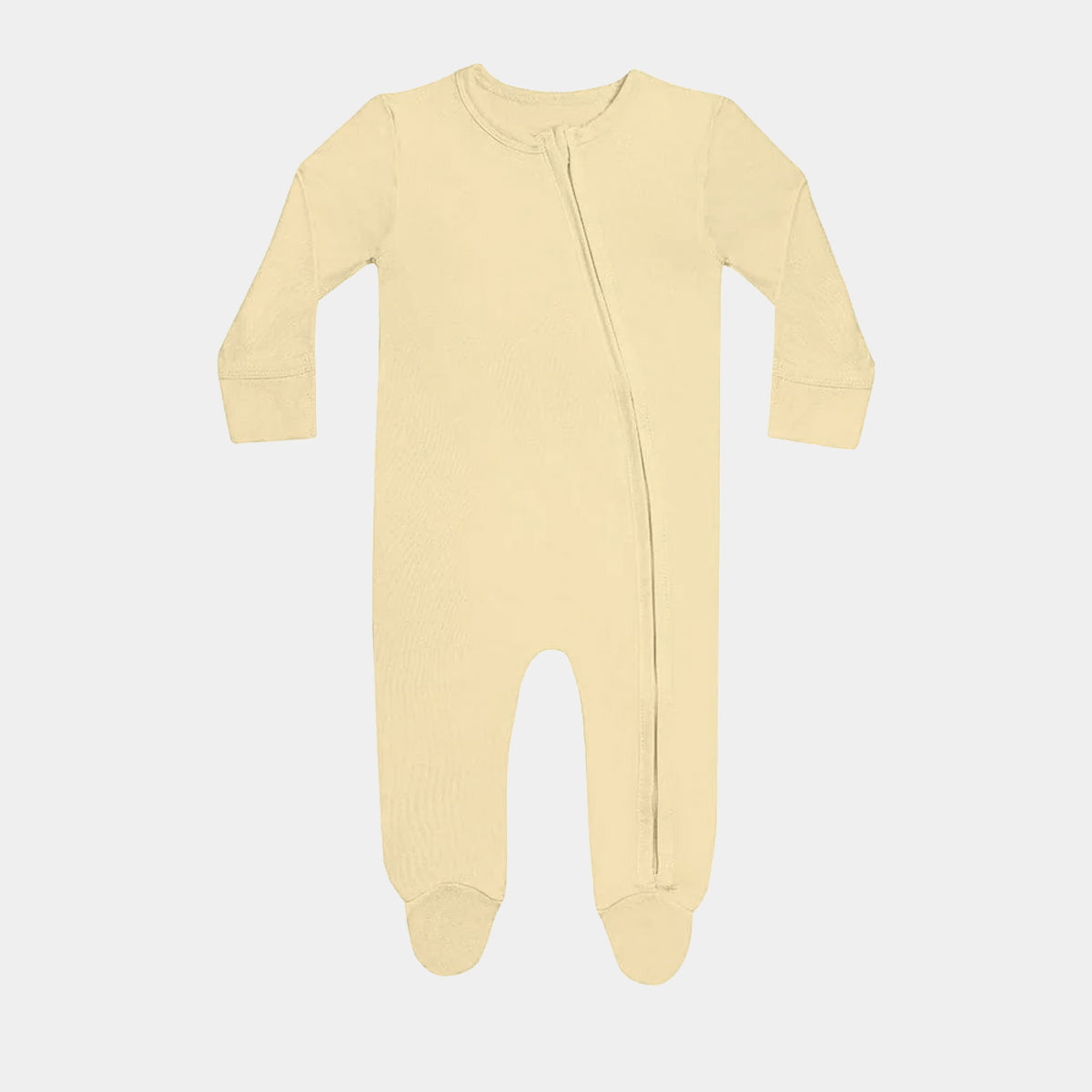 Pineapple Slice Bamboo Zipper Footie