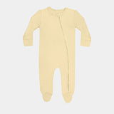 Pineapple Slice Bamboo Zipper Footie