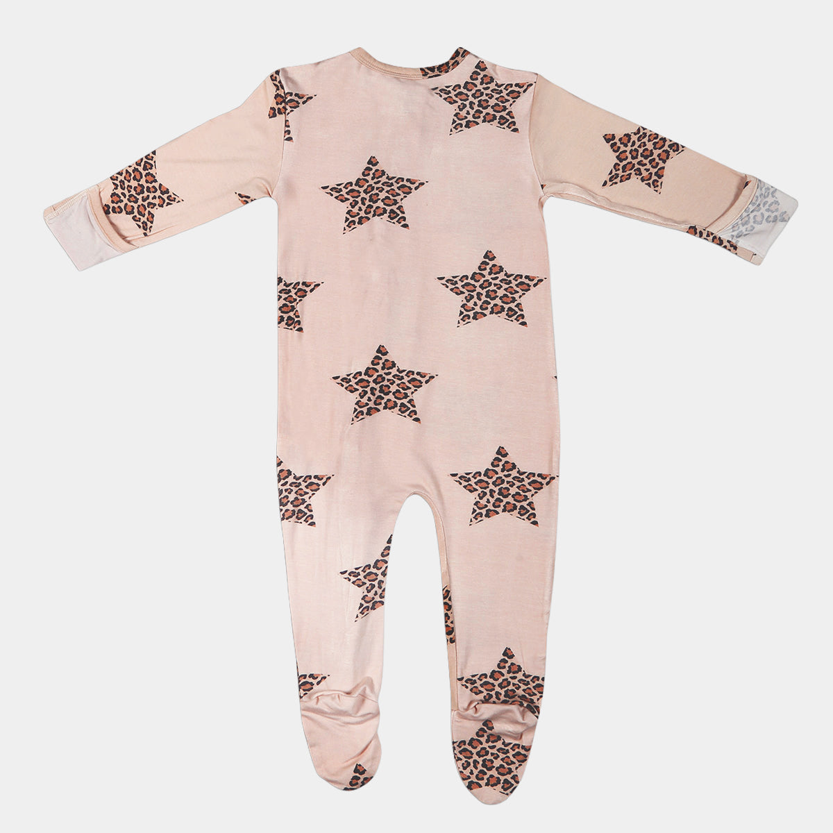 Young Star Ruffled Bamboo Zipper Footie