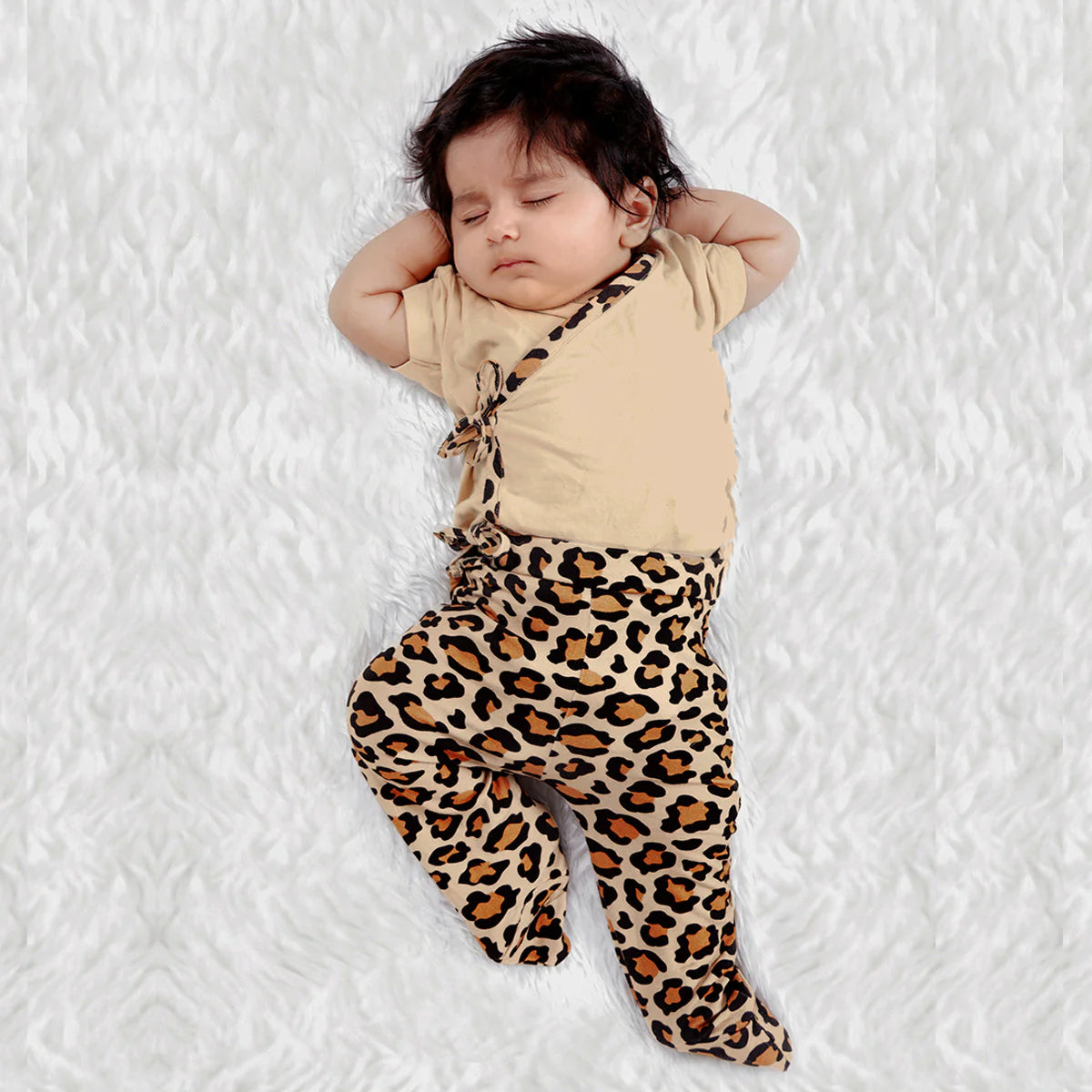 Wild Ones Front-tie Bodysuit & Leggings 2-pc Set