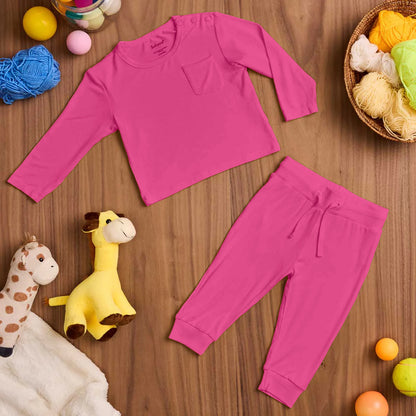 Sweet Pink Bamboo Top & Bottom Set