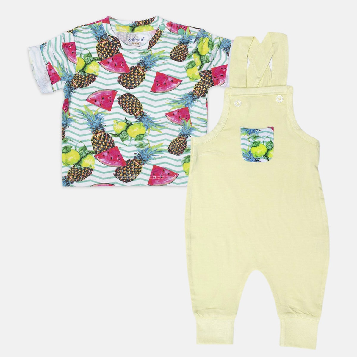 Island Vibes Bamboo Tee & Jumpsuit Set