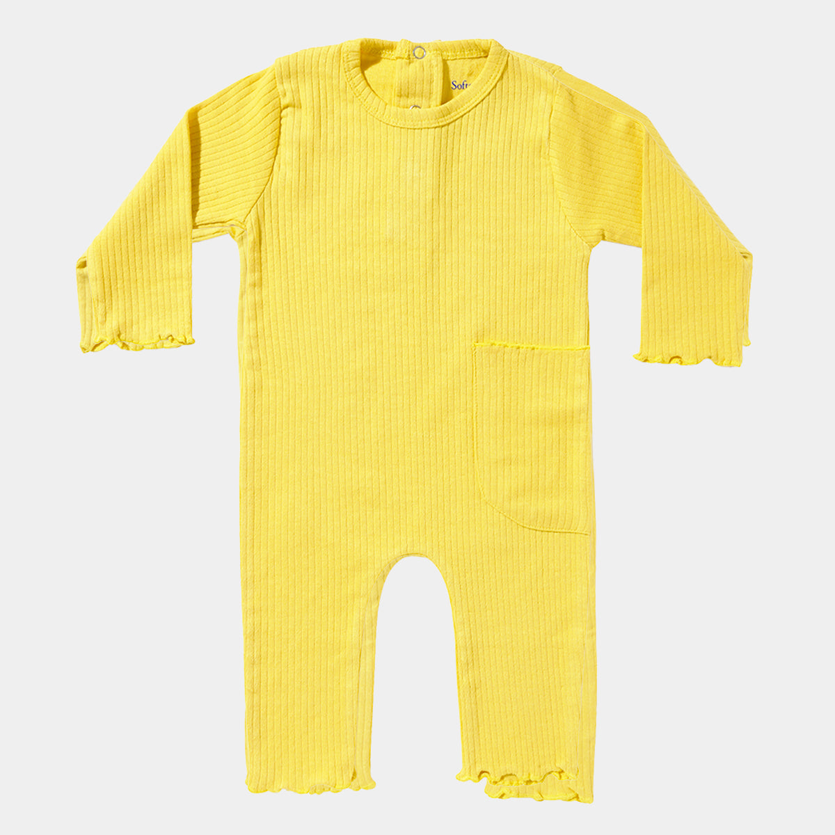 Warm Mustard Ribbed Romper