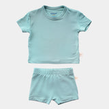 Aquifer Teal Bamboo T-shirt & Shorts