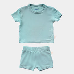 Aquifer Teal Bamboo T-shirt & Shorts