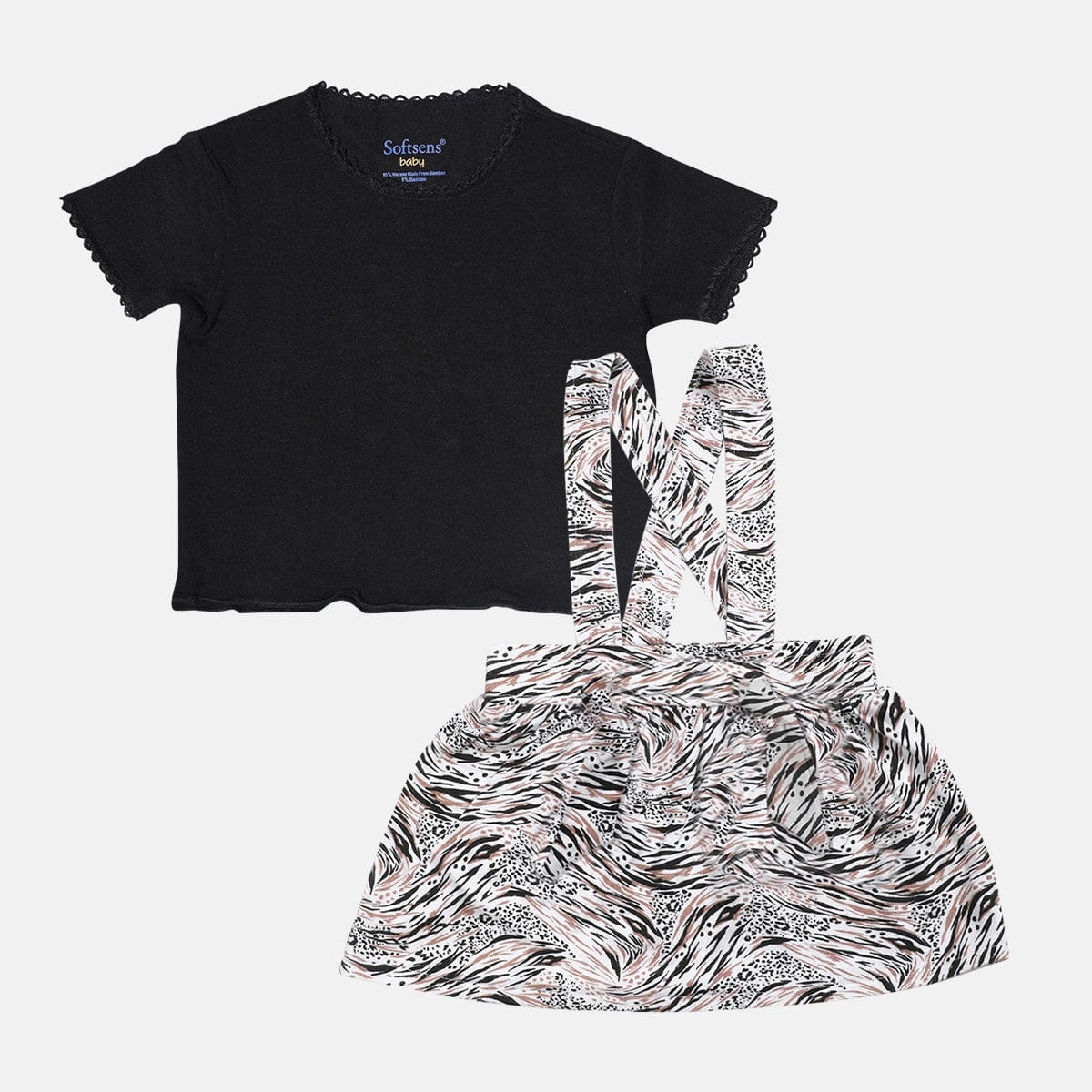 Black Beauty Bamboo T-shirt & Skirt Set