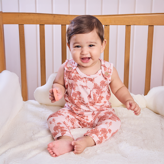 Forest Fables Toile Drop Crotch Romper