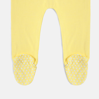 Pineapple Slice Bamboo Zipper Footie