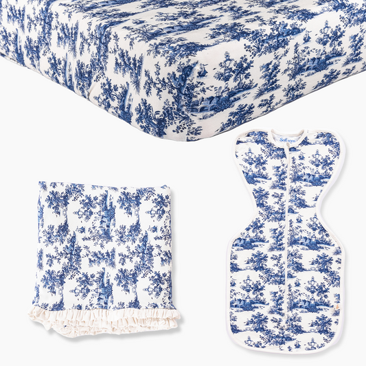 3 Piece Vintage Toile Sleep Box
