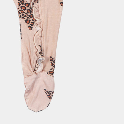 Young Star Ruffled Bamboo Zipper Footie