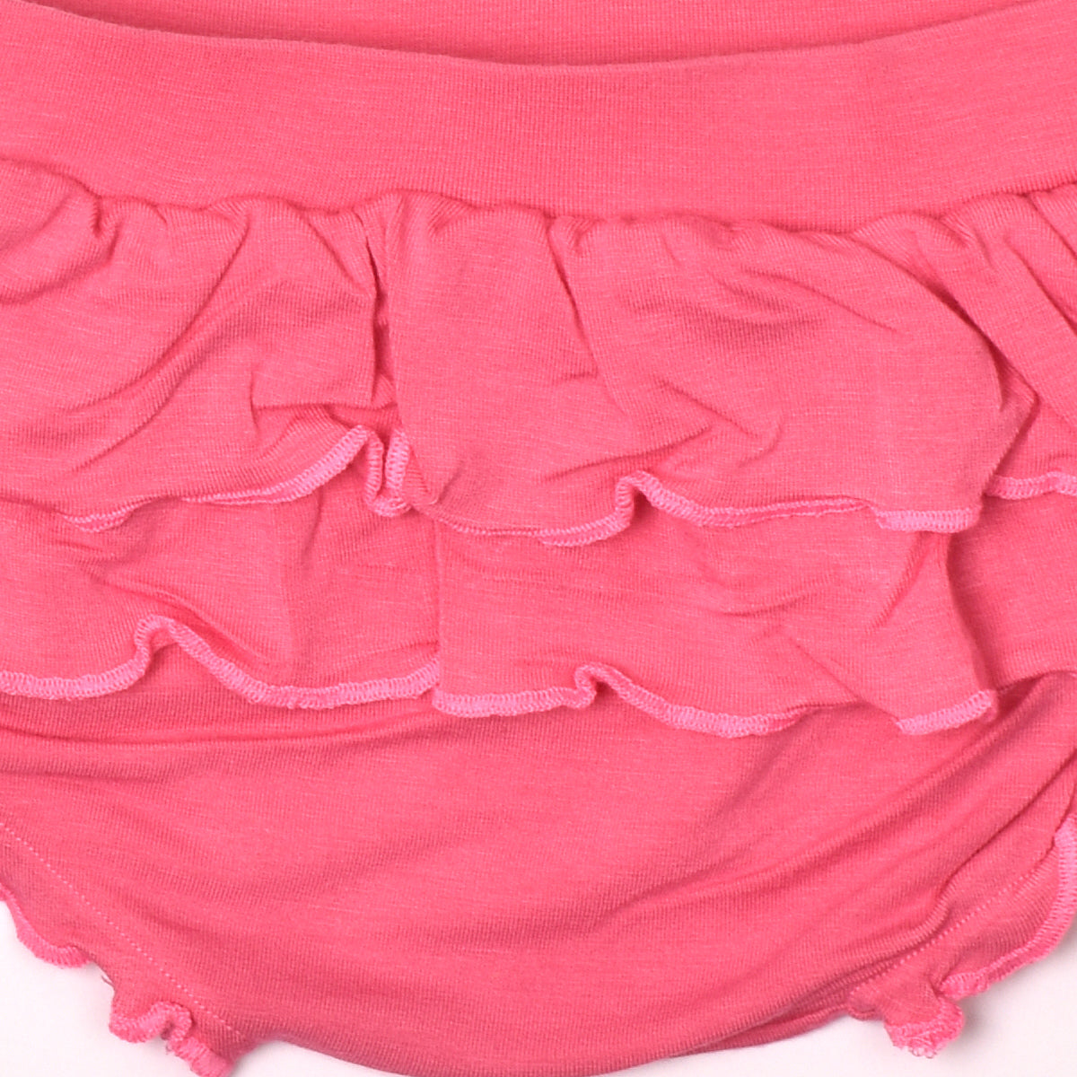 Sweet Pink Ruffled Bamboo Bloomer Shorts