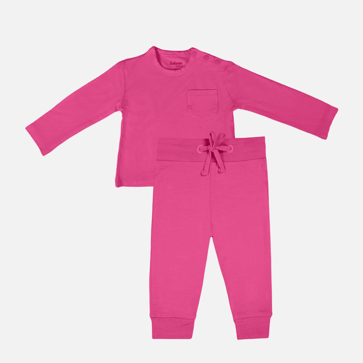 Sweet Pink Bamboo Top & Bottom Set