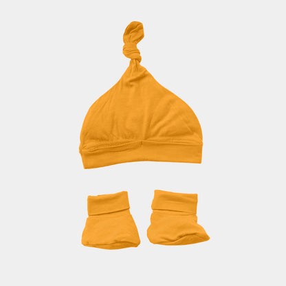 Marigold Bamboo Beanie & Booties