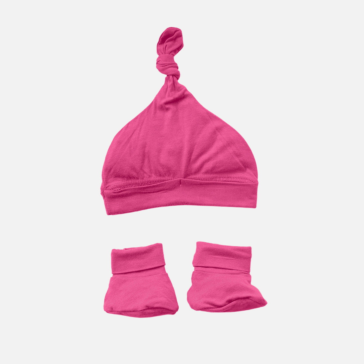 Sweet Pink Bamboo Beanie & Booties