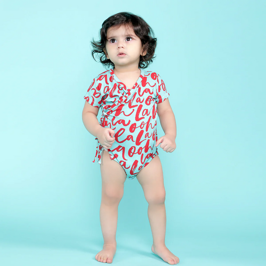 Ooh La La Bamboo Short-sleeved Romper