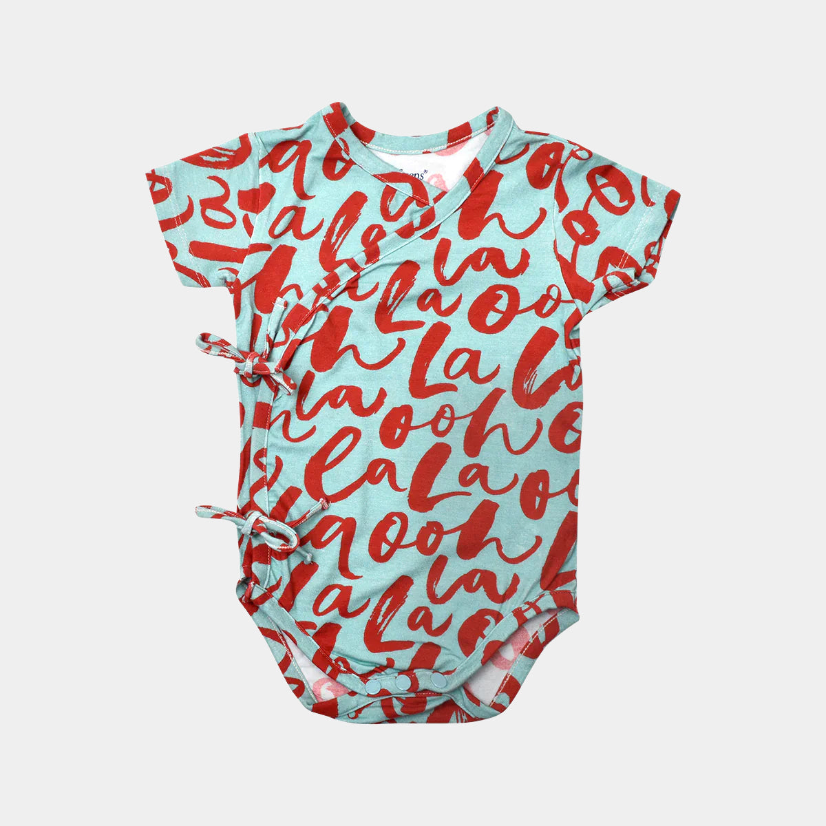 Ooh La La Front-tie Bodysuit & Leggings 2-pc Set