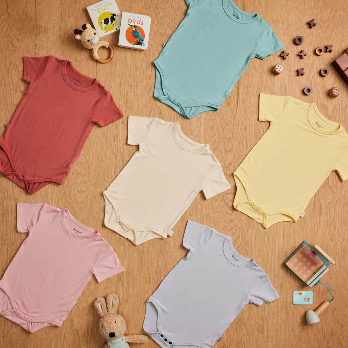 Aquifer Teal Bamboo Bodysuit