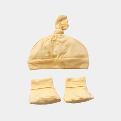Pineapple Slice Bamboo Beanie & Booties