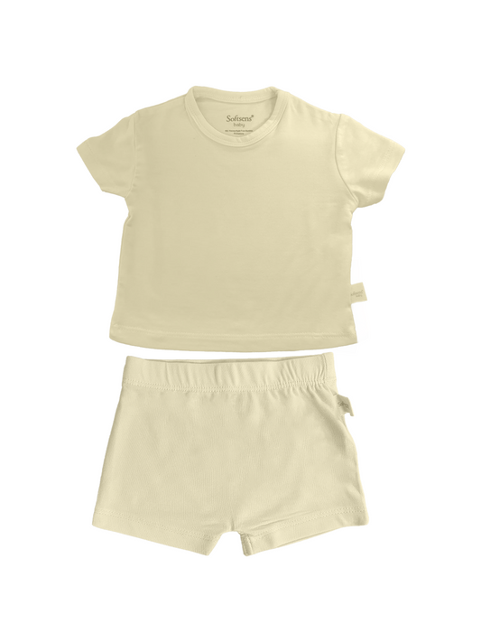 Buttercream Bamboo T-shirt & Shorts