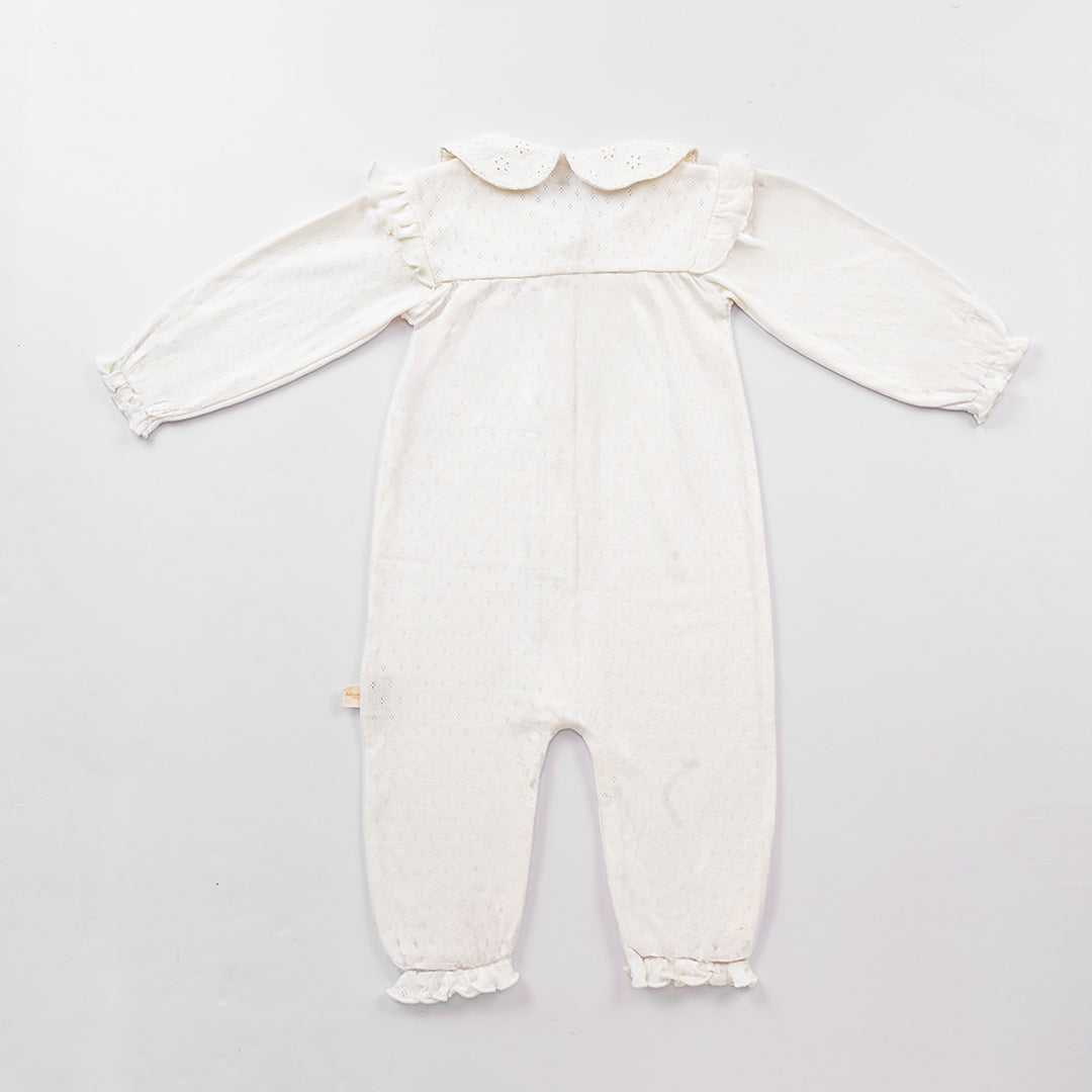 2 Pack Pointelle Romper (Ivory + Rose Quartz)