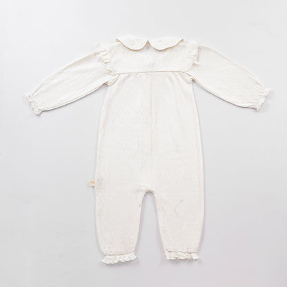 2 Pack Pointelle Romper (Ivory + Rose Quartz)