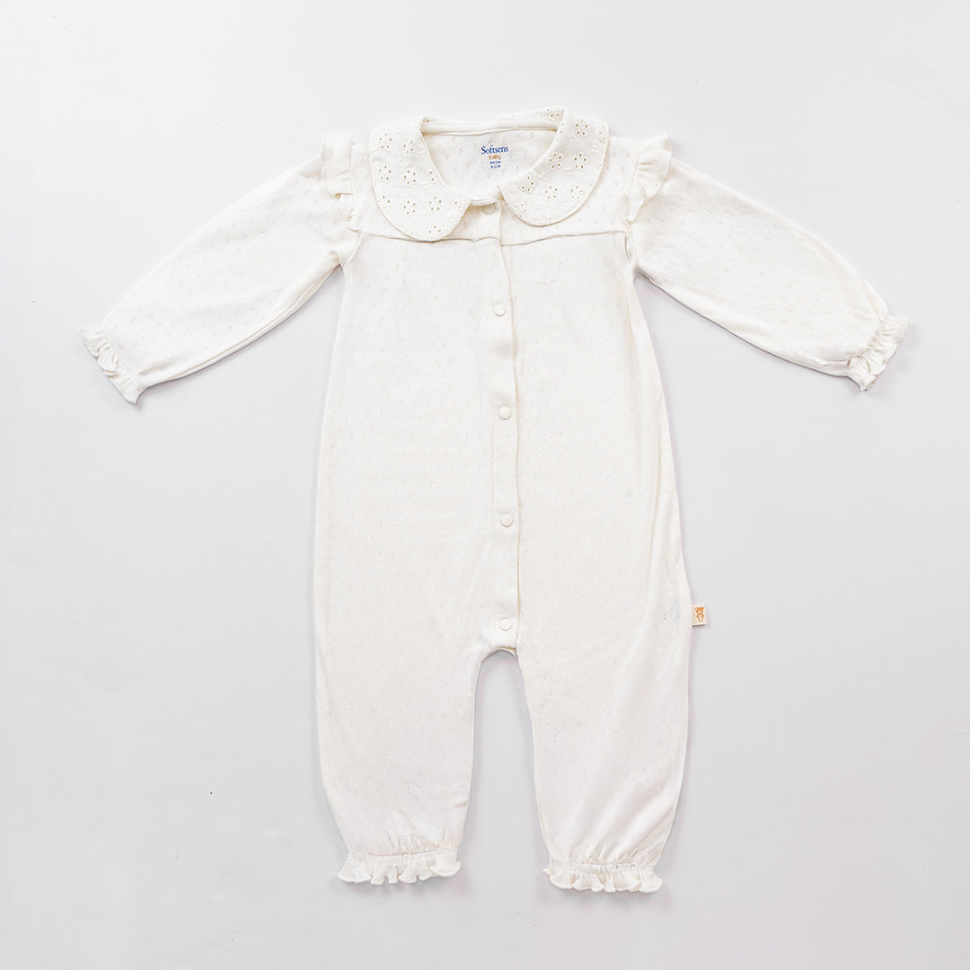 2 Pack Pointelle Romper (Ivory + Rose Quartz)