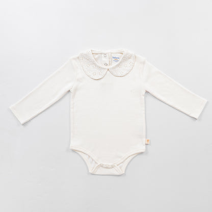 Peter Pan Collar Bodysuit - Ivory