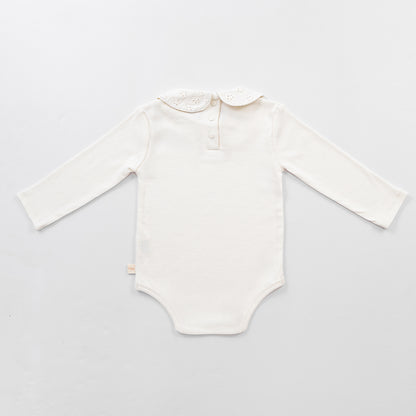 Peter Pan Collar Bodysuit - Ivory