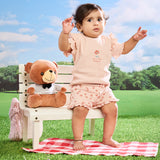 2 Piece Never Stop Blooming Ribbed Co-ord Set - Rose Quartz